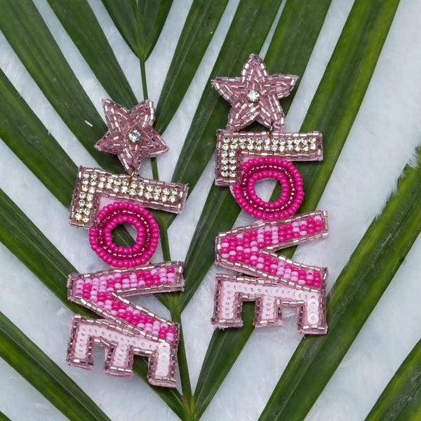LOVE Design Beads Earrings
