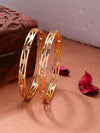 Gold Plated Indian Bangles With Diamonds