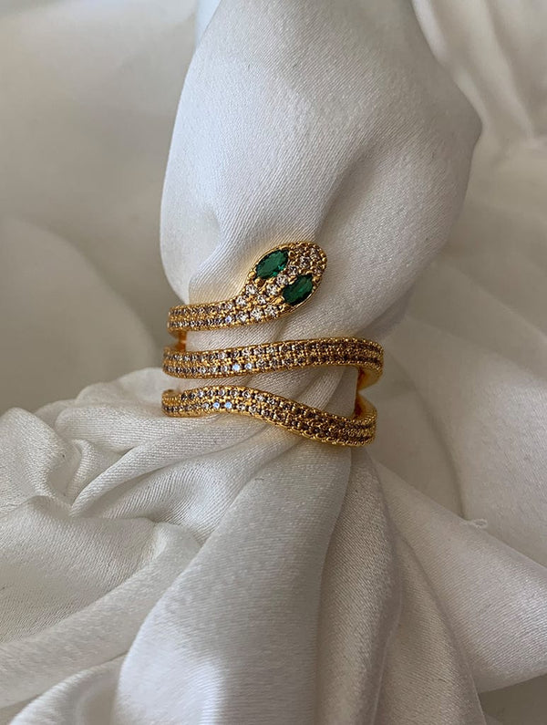 Vintage Snake Diamond Ring