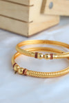 Delicate Gold-Plated Bangles