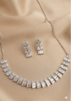 CZ White Necklace set