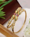 Gold Plated Bracelets Style Kada