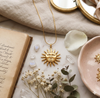 Anti-Tarnish Sun Design Pendant Chain
