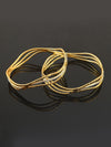 Two Tone Gold Layered Bangles