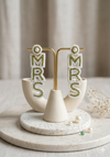 Pretty Mrs Handmade Earrings for Bride