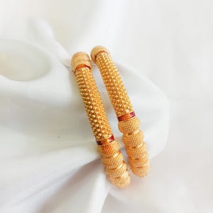 Beautiful Gold Pated Handcrafted Bangles