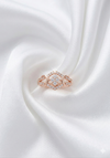 Geometric Sparkle Diamond Rings