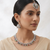 CZ Classic Necklace With Rhodium Plating