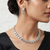 CZ White Necklace set