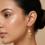 Long Leaf &Flower Drop Design Earring