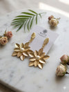 Flower Design Earrings with Pearl
