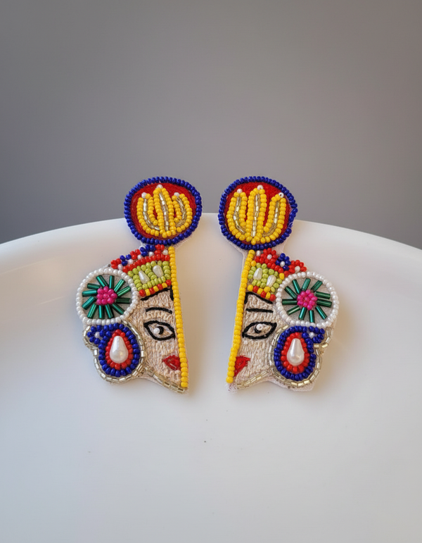 Buy Beads Durga Earrings