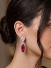 Beautiful Solitaire CZ Doublet Earring