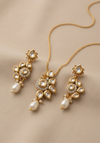 Meraki Kundan Pendant Set with Pearl