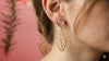 Leaf Style Brass Earrings