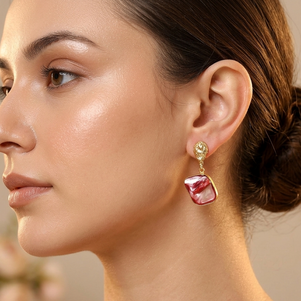 Gemstone Fashion Dangling Earring