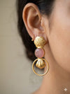 Elegant Gold Brass Earrings