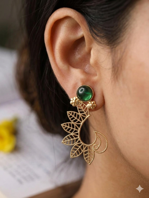 Leaf Flower Stylish Earrings