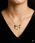Floral Flourish Gold Plated Pendant Chain