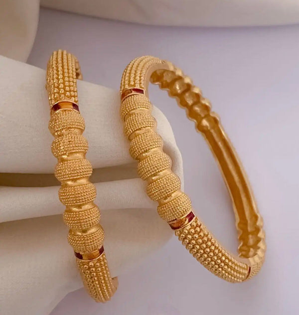Beautiful Gold Pated Handcrafted Bangles