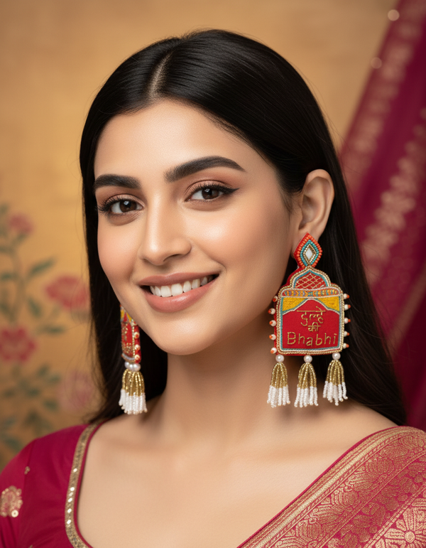 Handmade Dulhe Ki Bhabhi Earrings