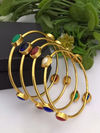 Multicolor Stone Elegant Bangles