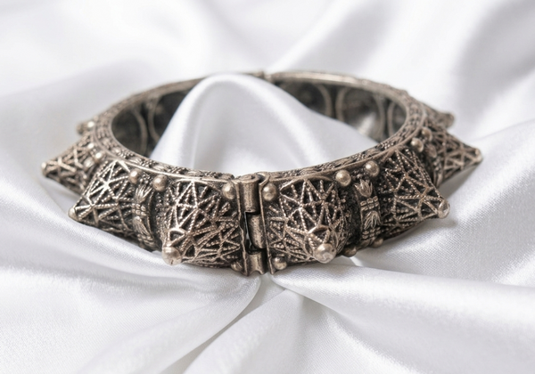 Oxidized Kada Bracelet