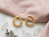 Bamboo Braid Hoop Earrings
