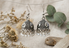 Oxidized Silver Jhumki