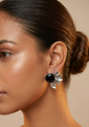 Oxidized Flower Design Studs