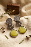 Oxidized Queen Victoria Long Earrings