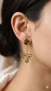 Trendy Minimal Brass Earrings