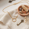 Gold Circle Of Life Pendant Chain