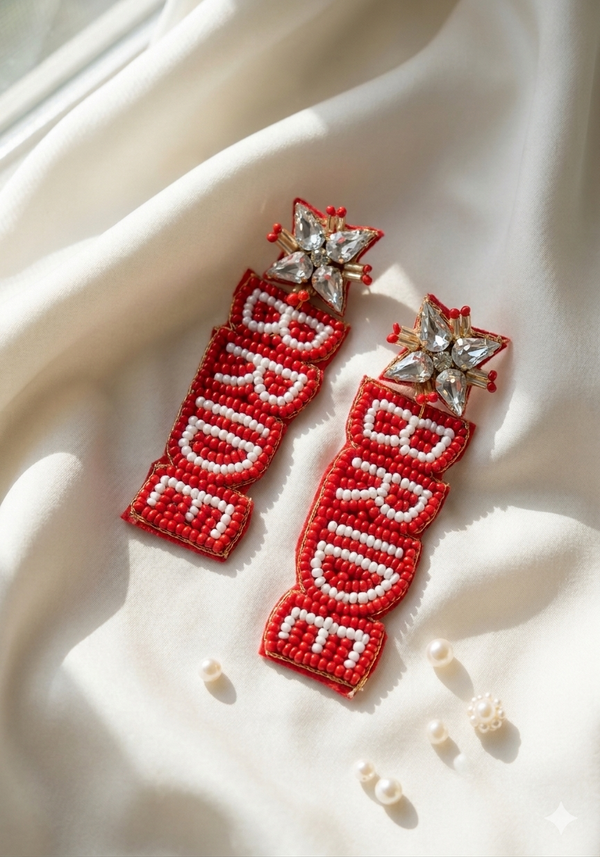 Beautiful Handmade Bride Earrings for Wedding