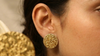 Classy Round Shape Brass Earrings