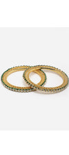 Meenakari Gold Plated Kundan Stone Bangles Set