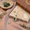 Crystal Emerald Water Drop Pendant
