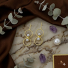 Gold and Pearl Earrings