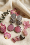 Oxidized Queen Victoria Long Earrings