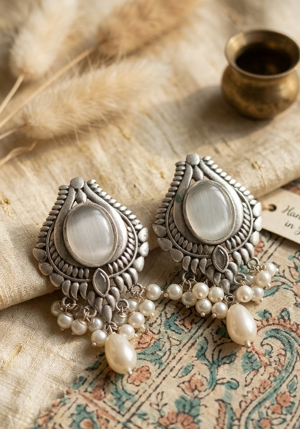 Meraki Pearl Drop Earrings