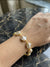 Gold Toned Baroque Pearl Bracelet