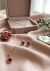 Sparkling Round Cut CZ Pendant Sets