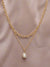 Cultured Pearl Drop Paperclip Chain
