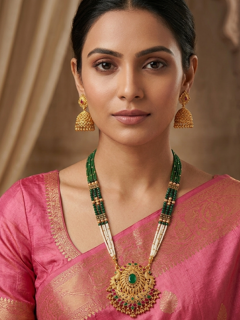 Traditional Gold Plated Necklace Set