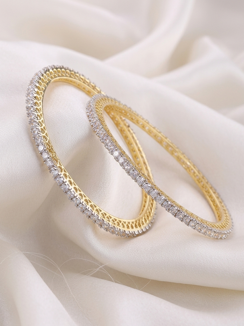 Exclusive Gold AD Bangles