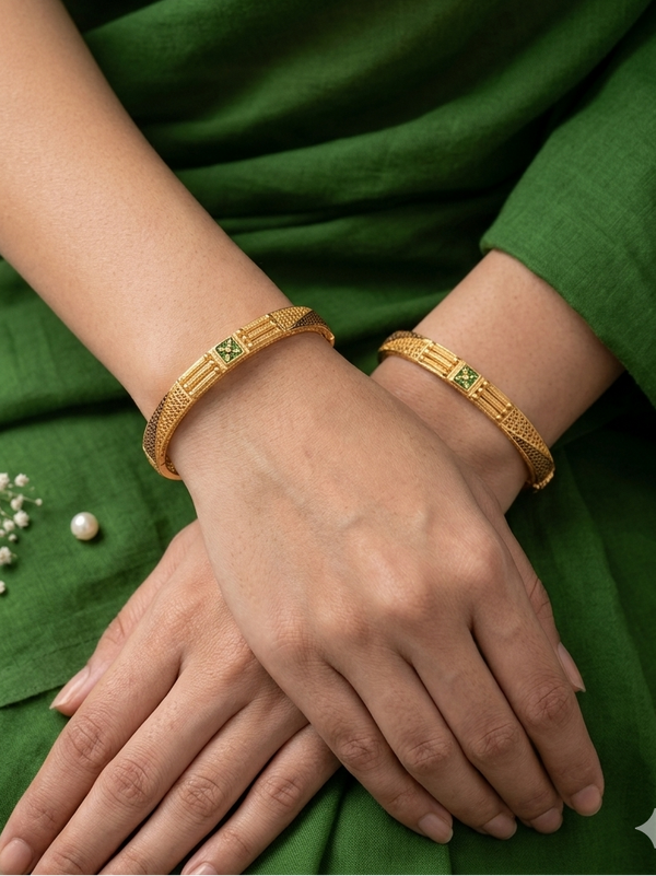 Meraki Gold Plated Bangles