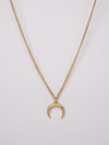 Gold Plated Half Moon Pendant