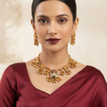 Traditional Elephant Design with Ghungroo Choker Set