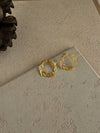 Beautiful Circle Leaf Korean Earrings