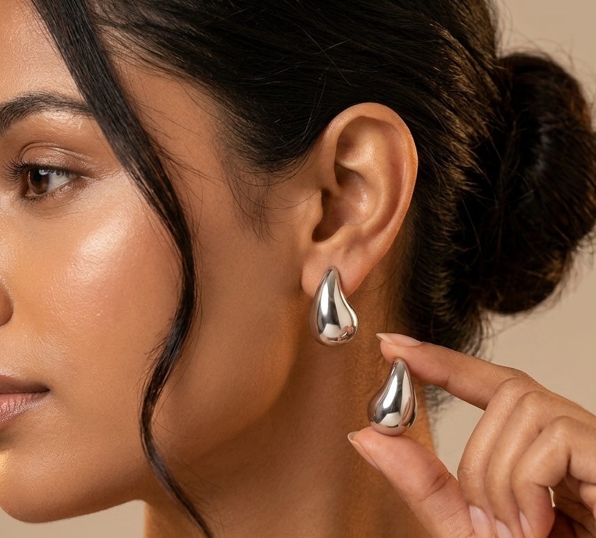 Chunky Stylish Party Wear Stud Earring